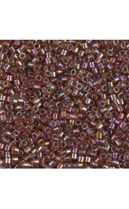 Miyuki delica beads 10/0 - Transparent amber ab DBM-170